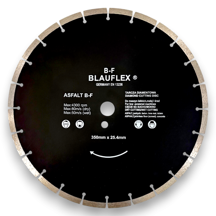 Tarcza diamentowa segmentowa ASFALT BLAUFLEX B-F
